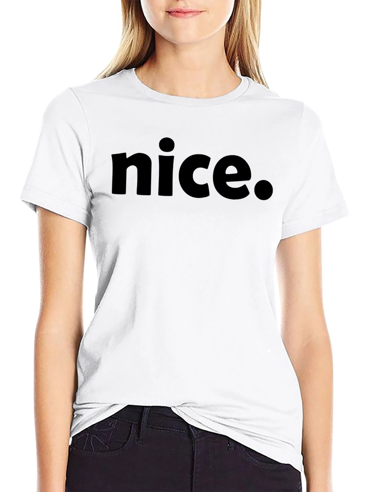 Nice Graphic Tee - Classic Black T-Shirt