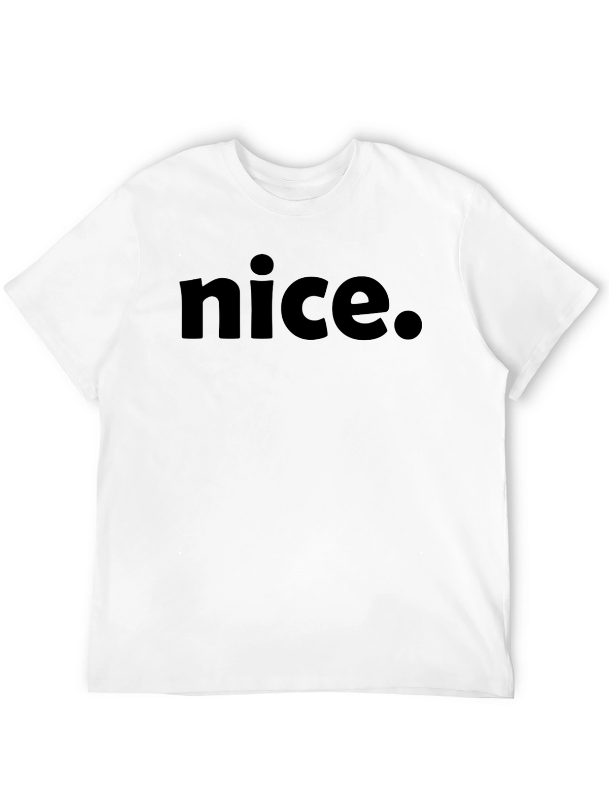 Nice Graphic Tee - Classic Black T-Shirt