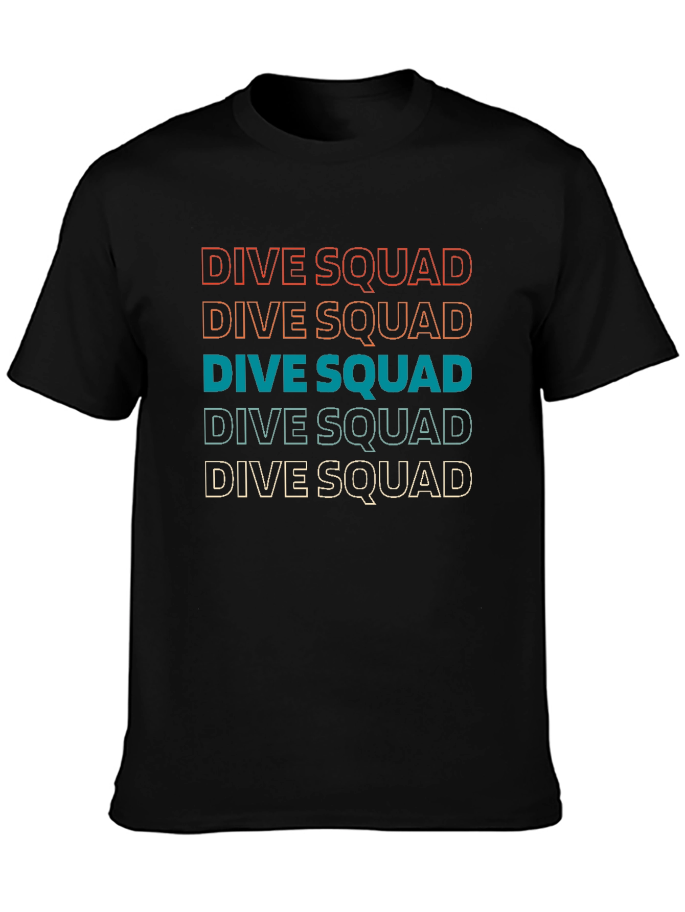 Dive Squad T-Shirt Retro Scuba Diving Tee