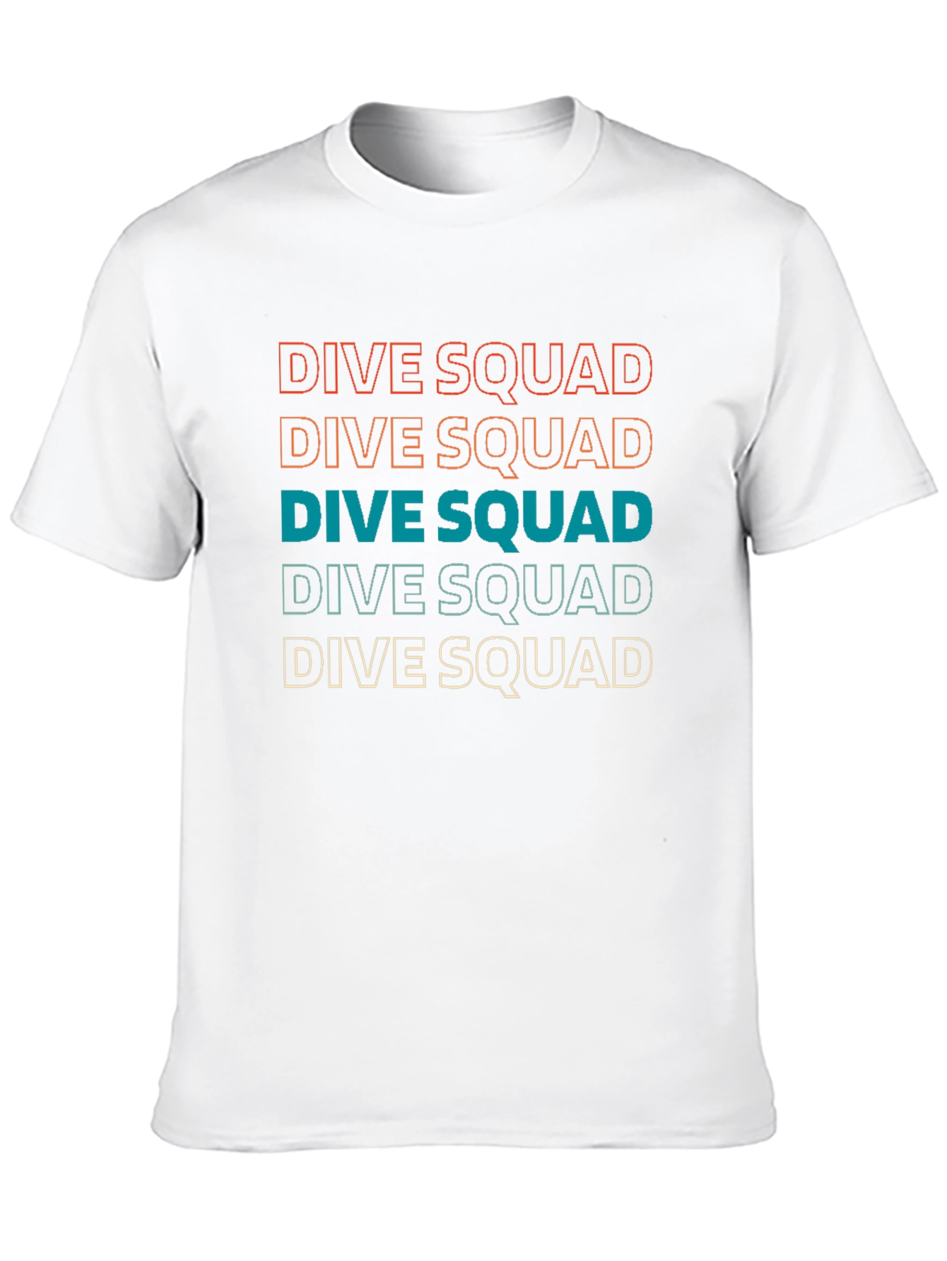 Dive Squad T-Shirt Retro Scuba Diving Tee