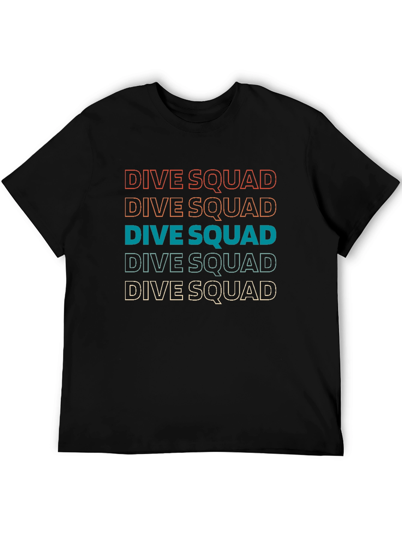 Dive Squad T-Shirt Retro Scuba Diving Tee