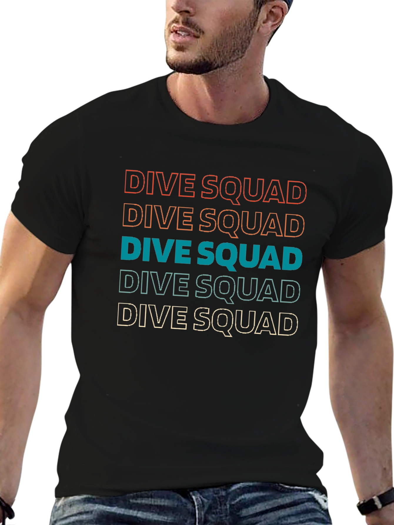 Dive Squad T-Shirt Retro Scuba Diving Tee