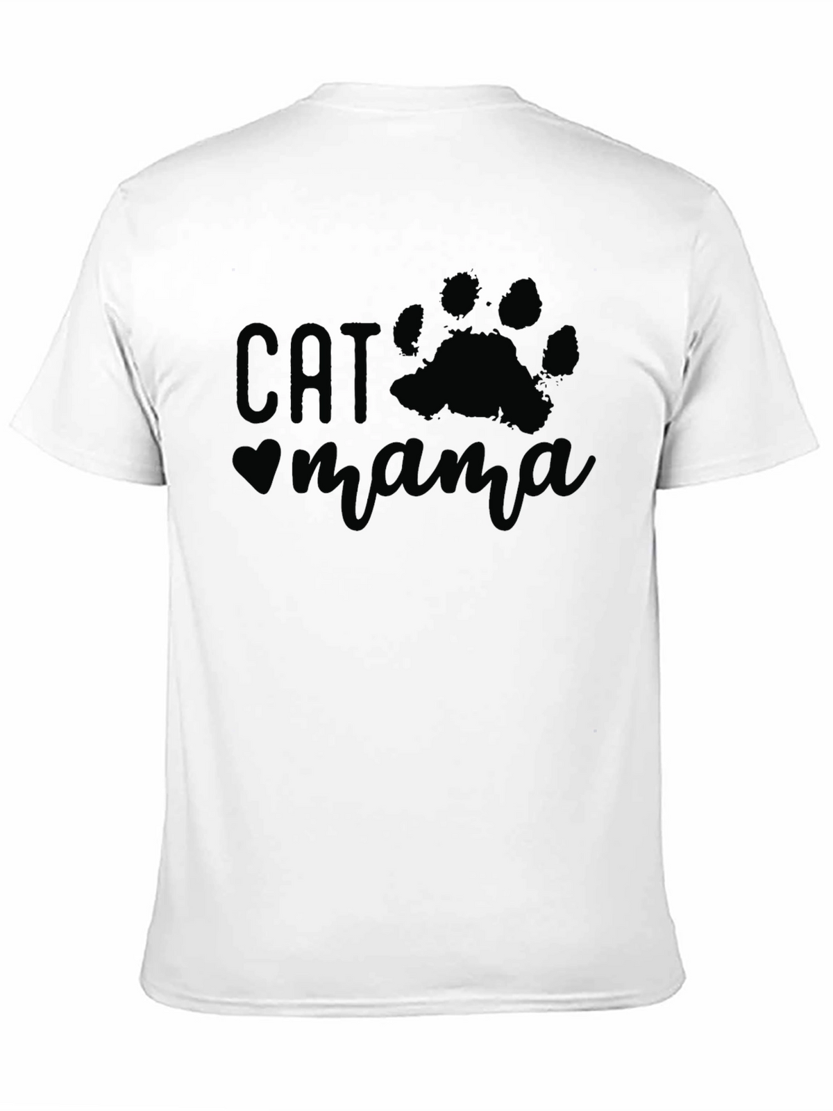 Cat Mama T-Shirt - Black Stylish Comfortable