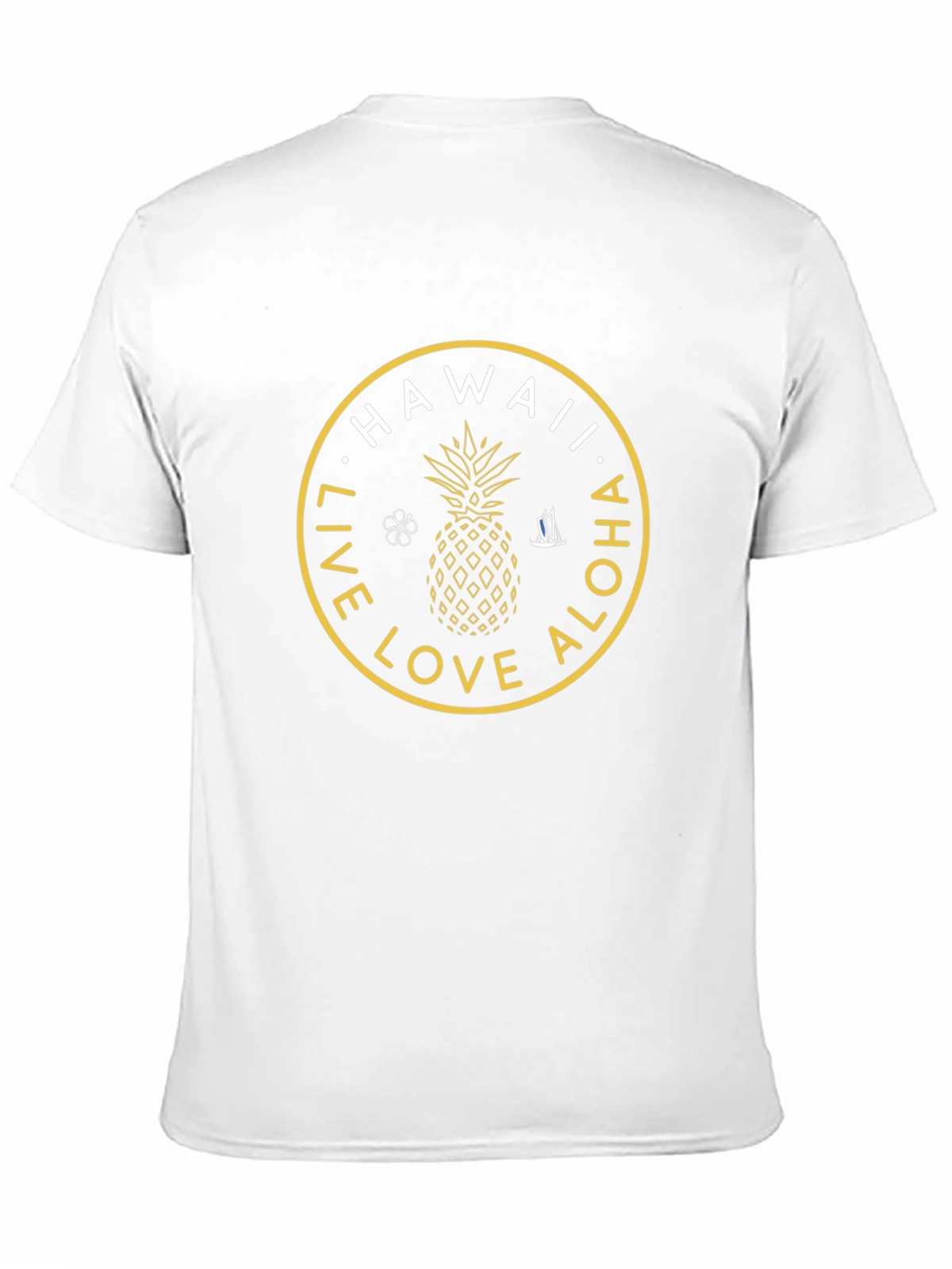 Hawaii Live Love Aloha Black Graphic T-Shirt