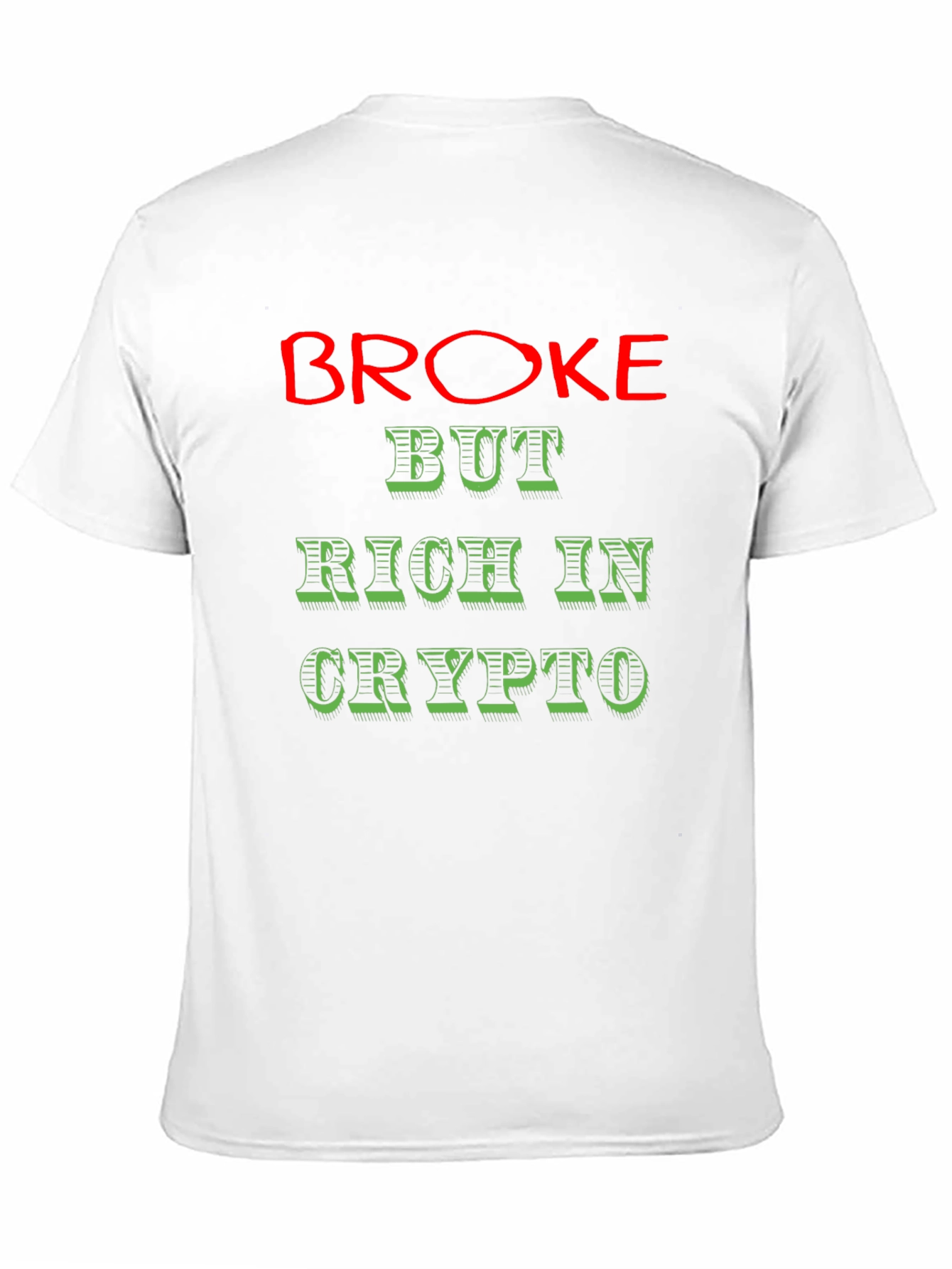 Broke But Rich in Crypto Graphic Tee - Black