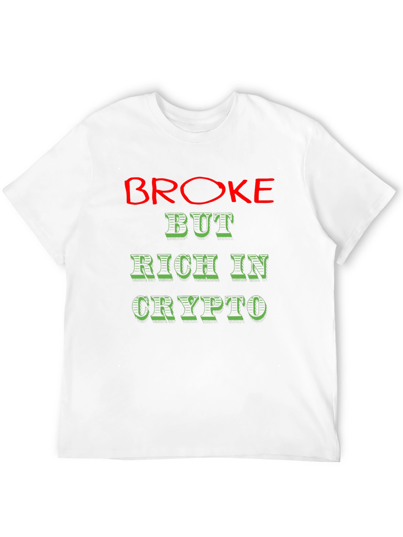 Broke But Rich in Crypto Graphic Tee - Black