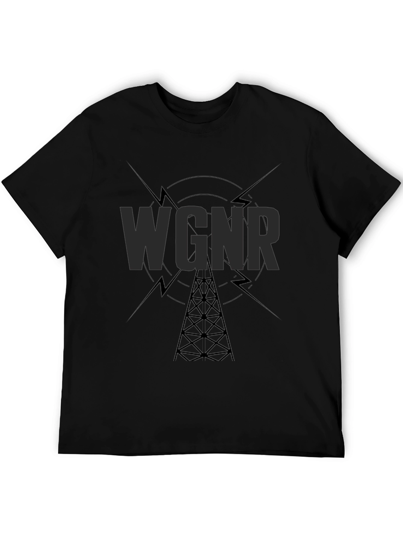 WGNR Radio Tower Black T-Shirt