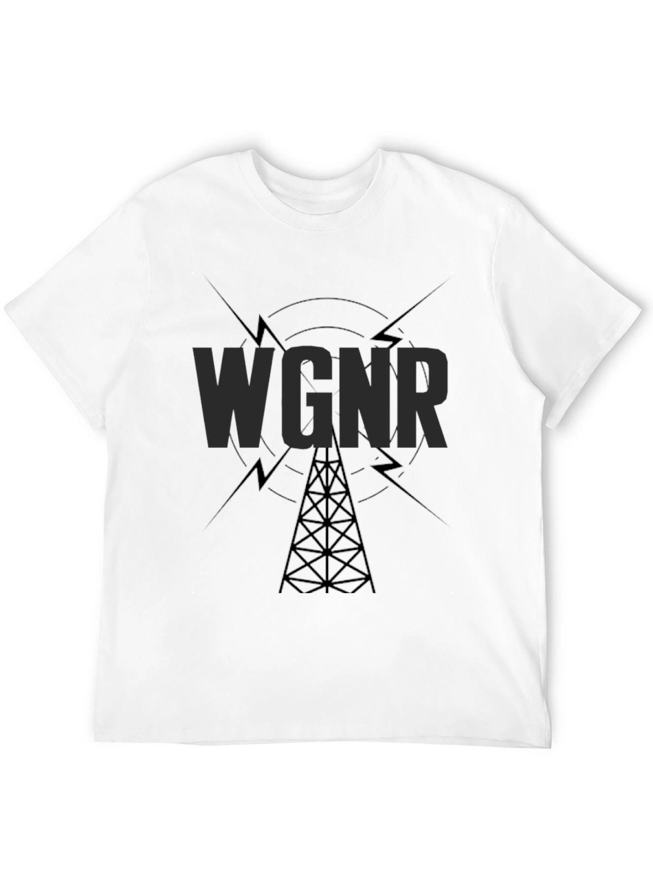 WGNR Radio Tower Black T-Shirt