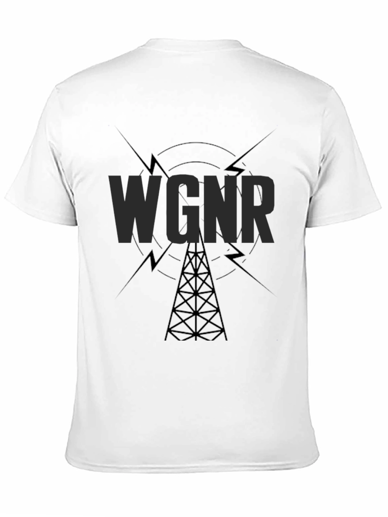 WGNR Radio Tower Black T-Shirt