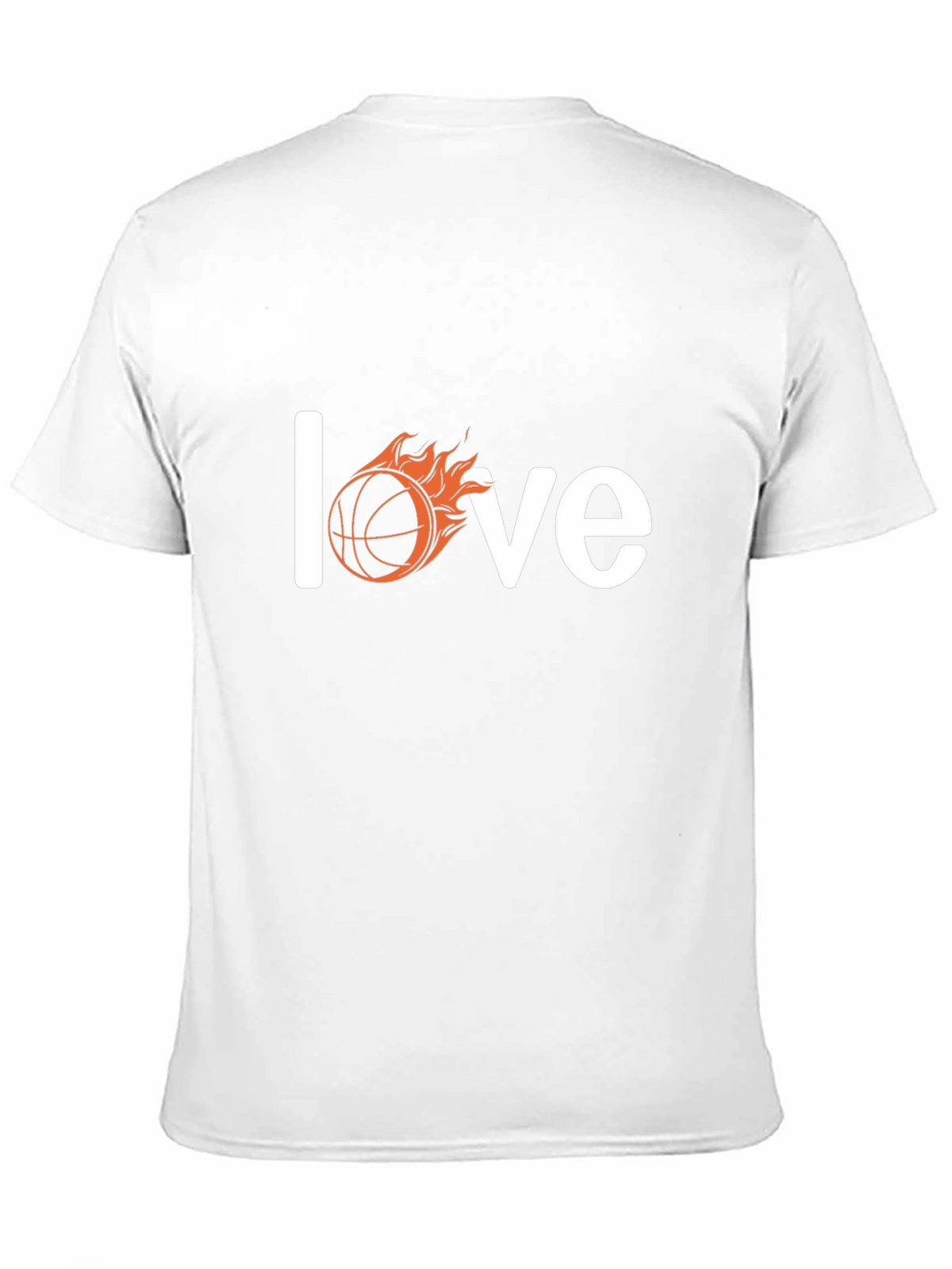Fiery Basketball Love T-Shirt - Black