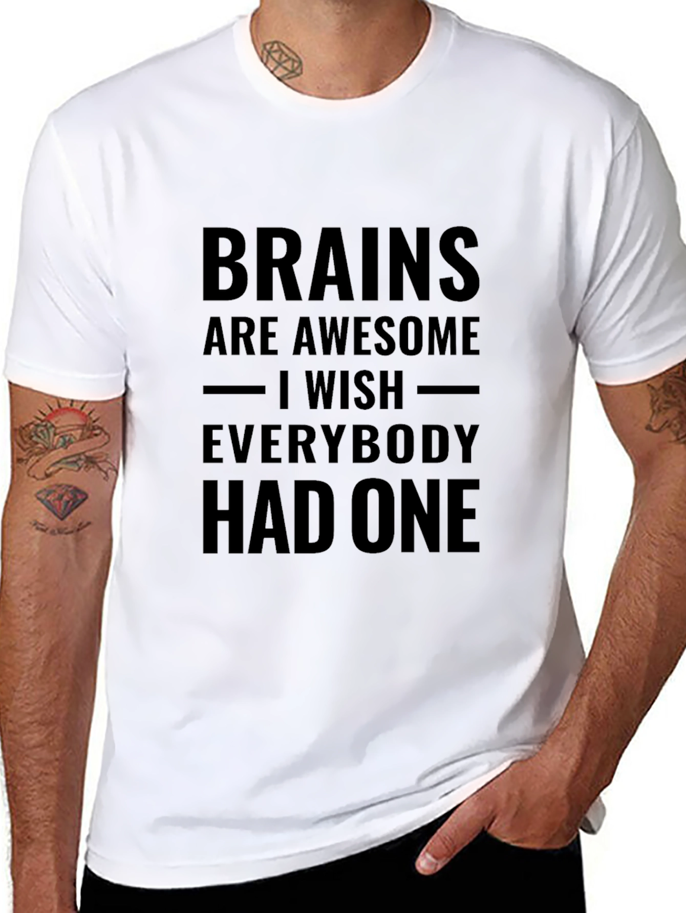 Brains are Awesome Graphic T-Shirt - Unisex
