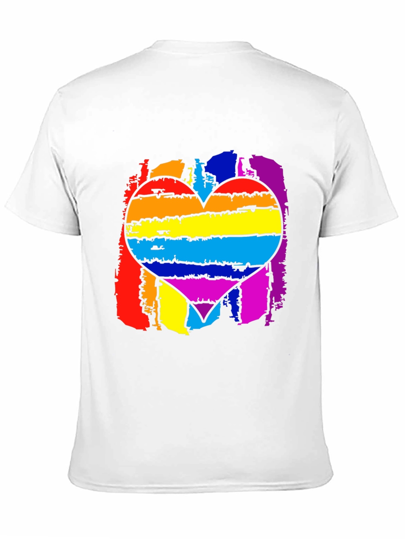 Pride Rainbow Heart Graphic T-Shirt