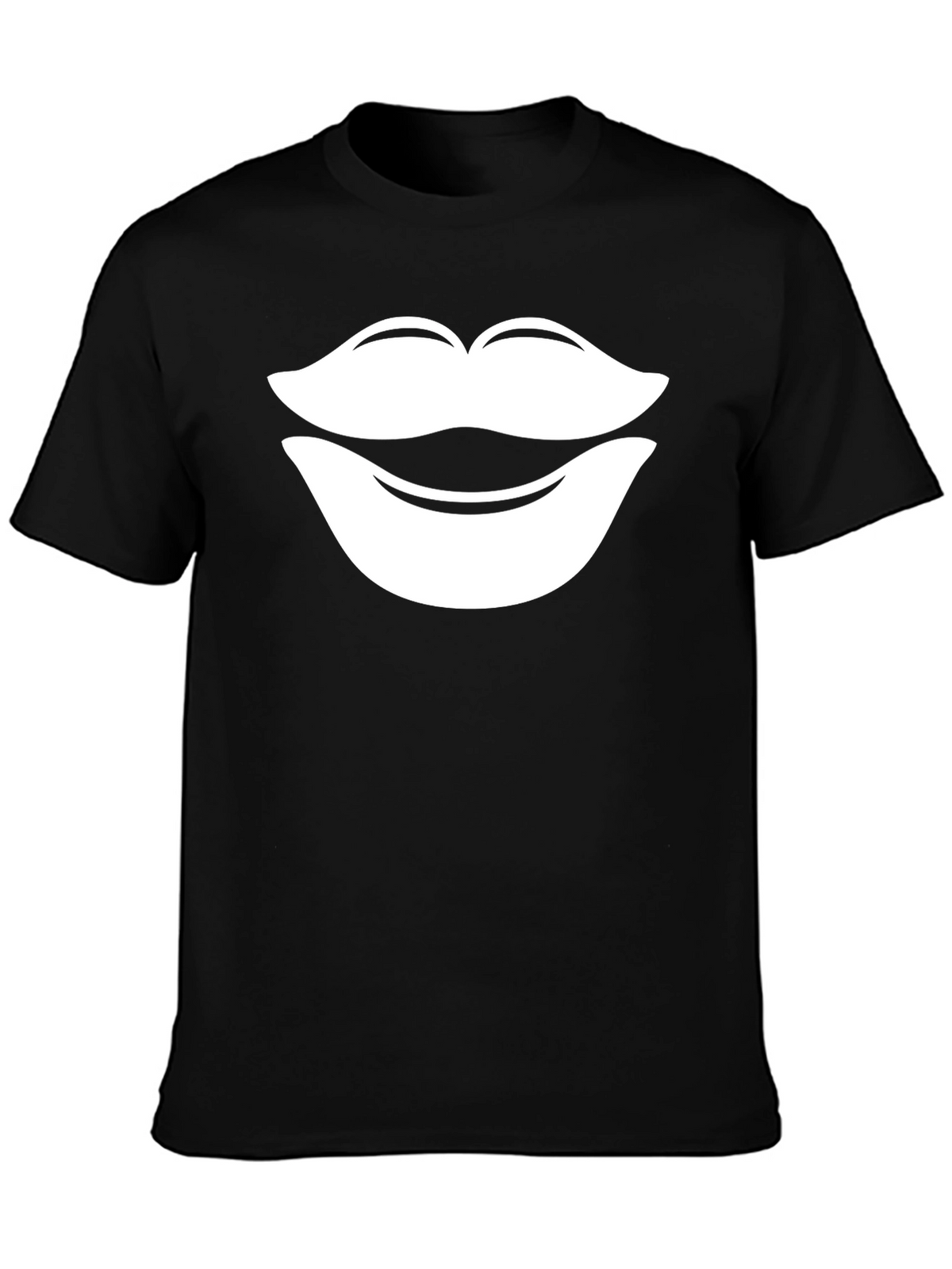 Lip Graphic Tee - Bold & Stylish Black T-Shirt
