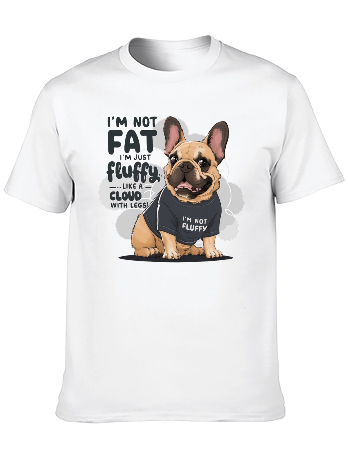 Im Not Fat Im Fluffy Dog T-Shirt