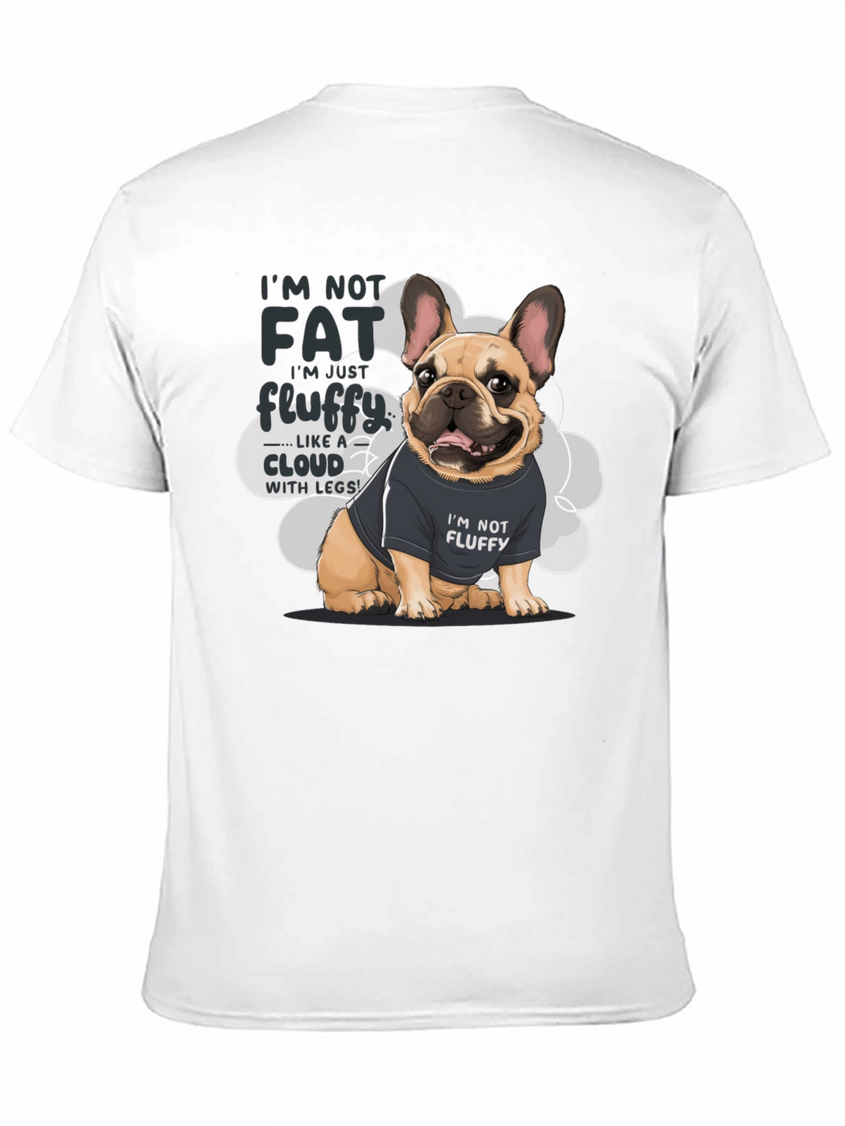 Im Not Fat Im Fluffy Dog T-Shirt