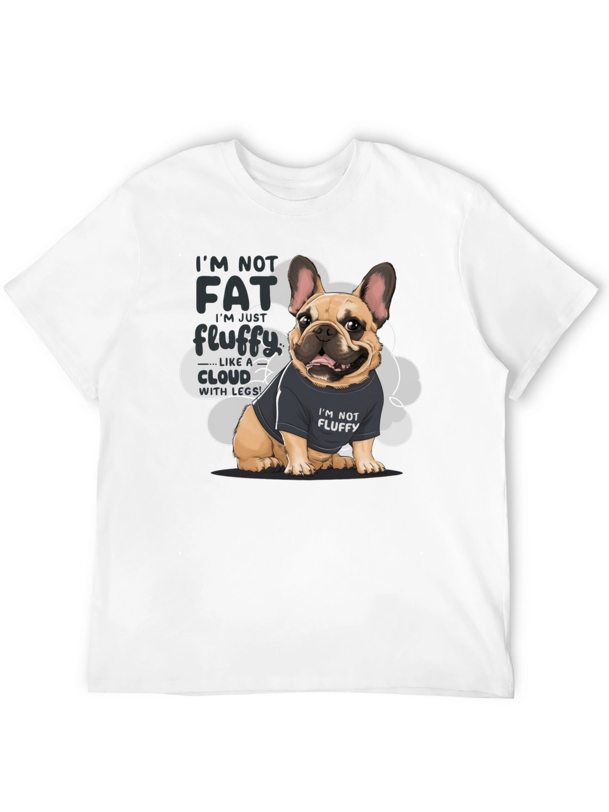 Im Not Fat Im Fluffy Dog T-Shirt