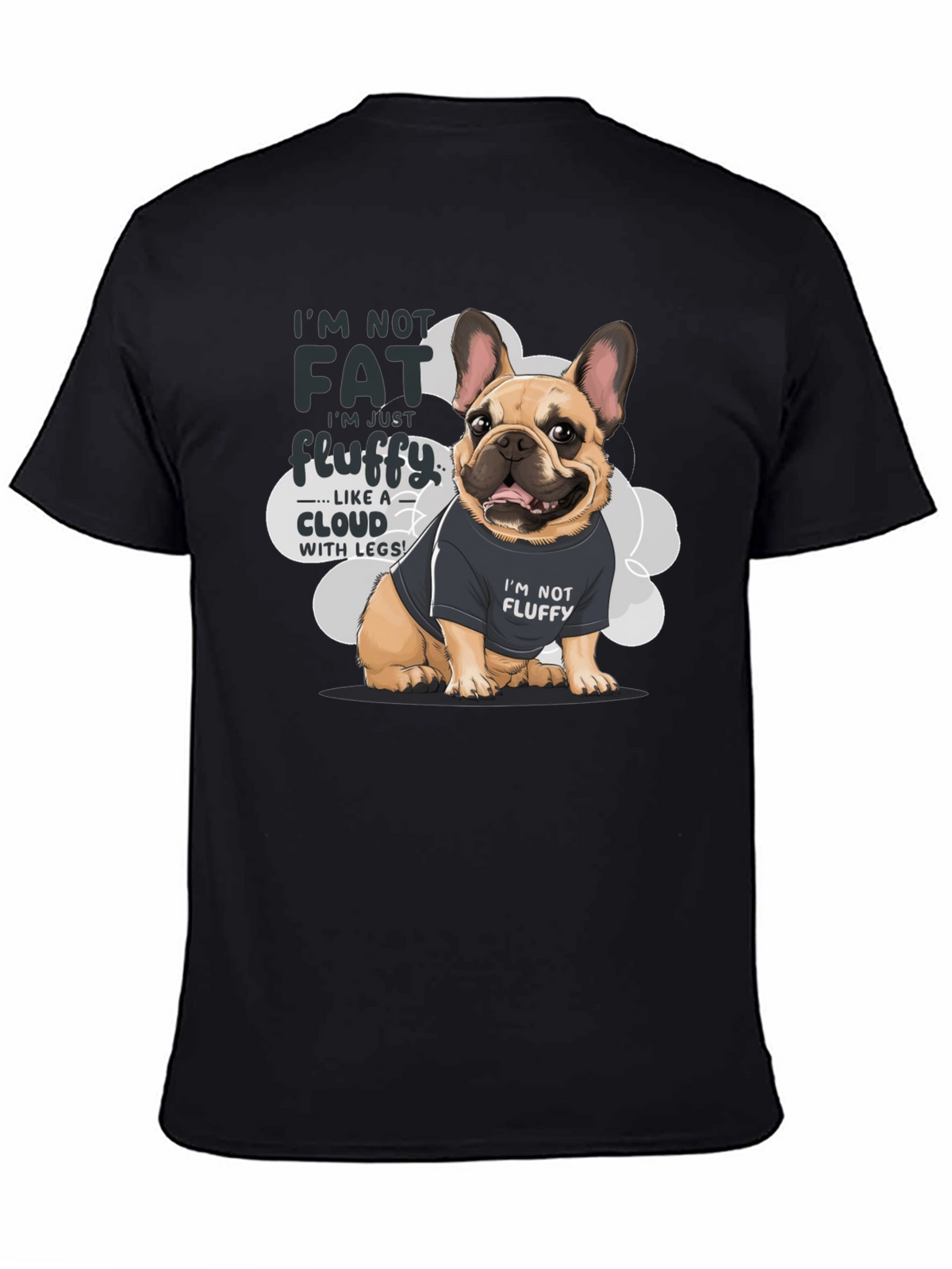Im Not Fat Im Fluffy Dog T-Shirt