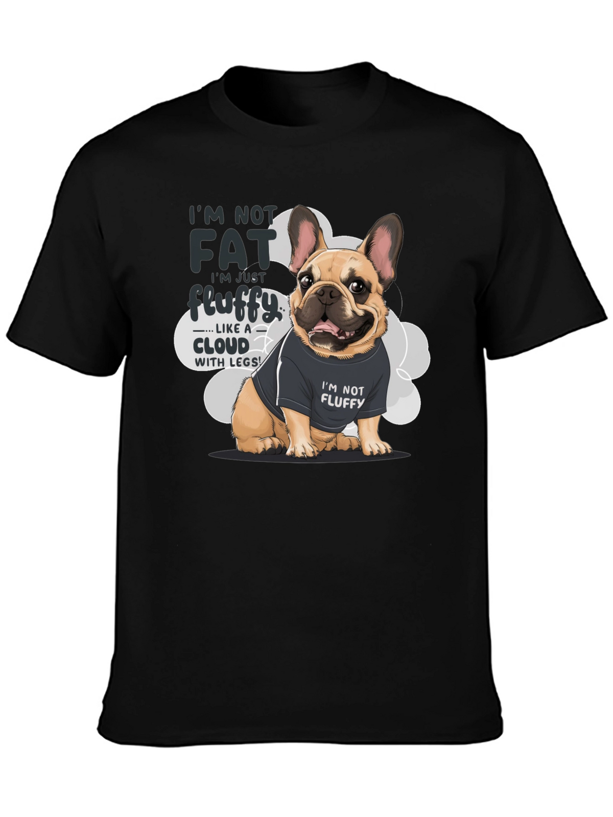 Im Not Fat Im Fluffy Dog T-Shirt