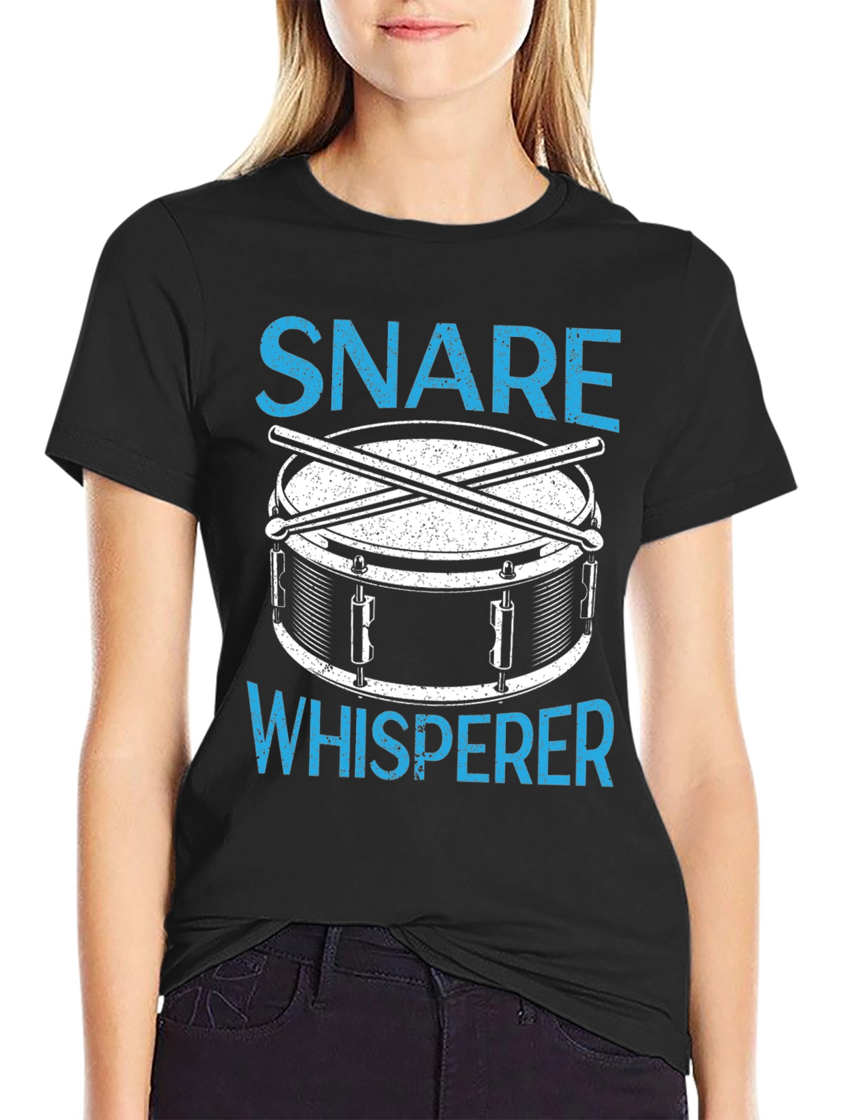 Snare Whisperer Drummer T-Shirt - Music Lover Tee