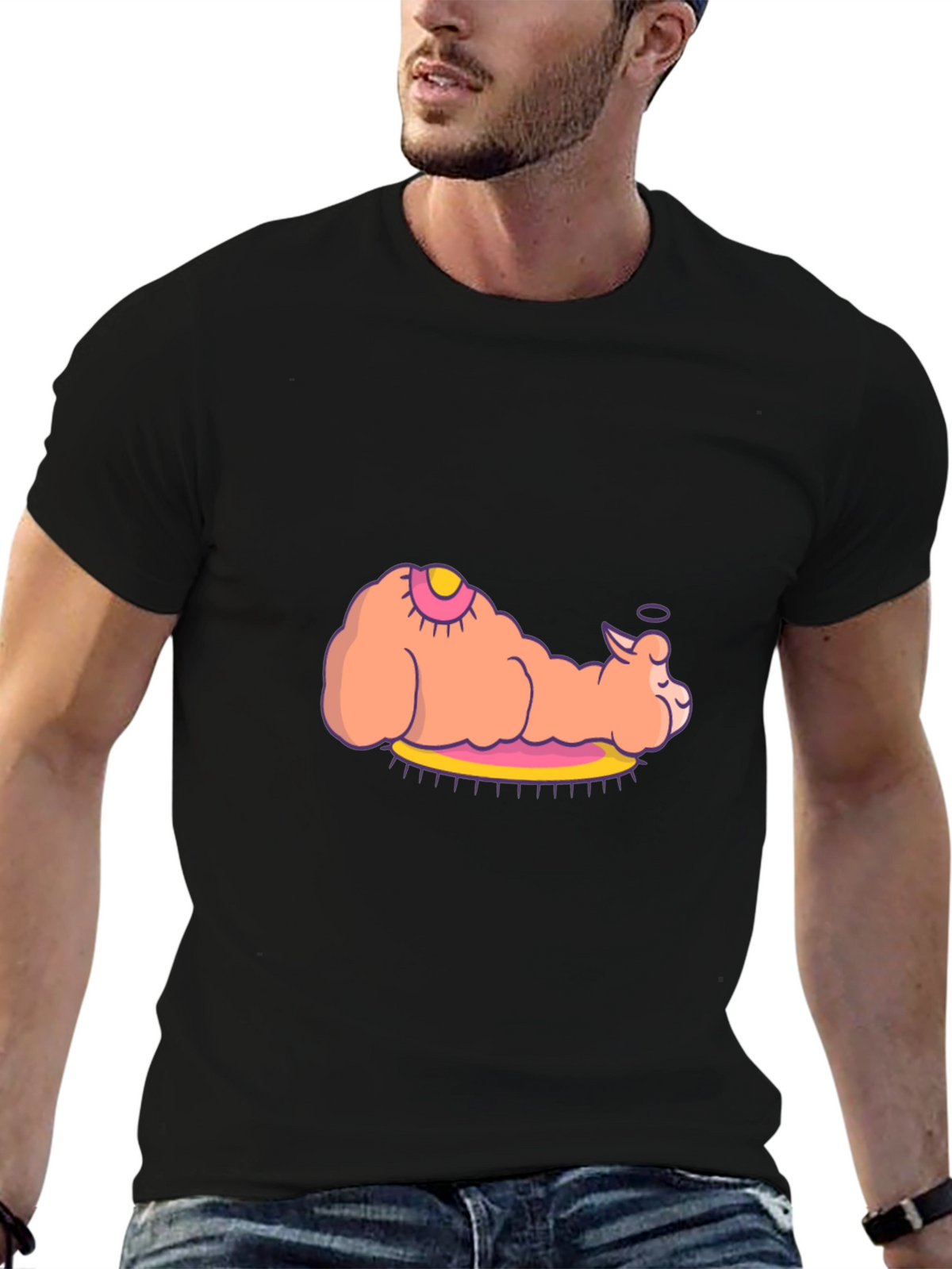 Lazy Llama T-Shirt - Relaxed Style