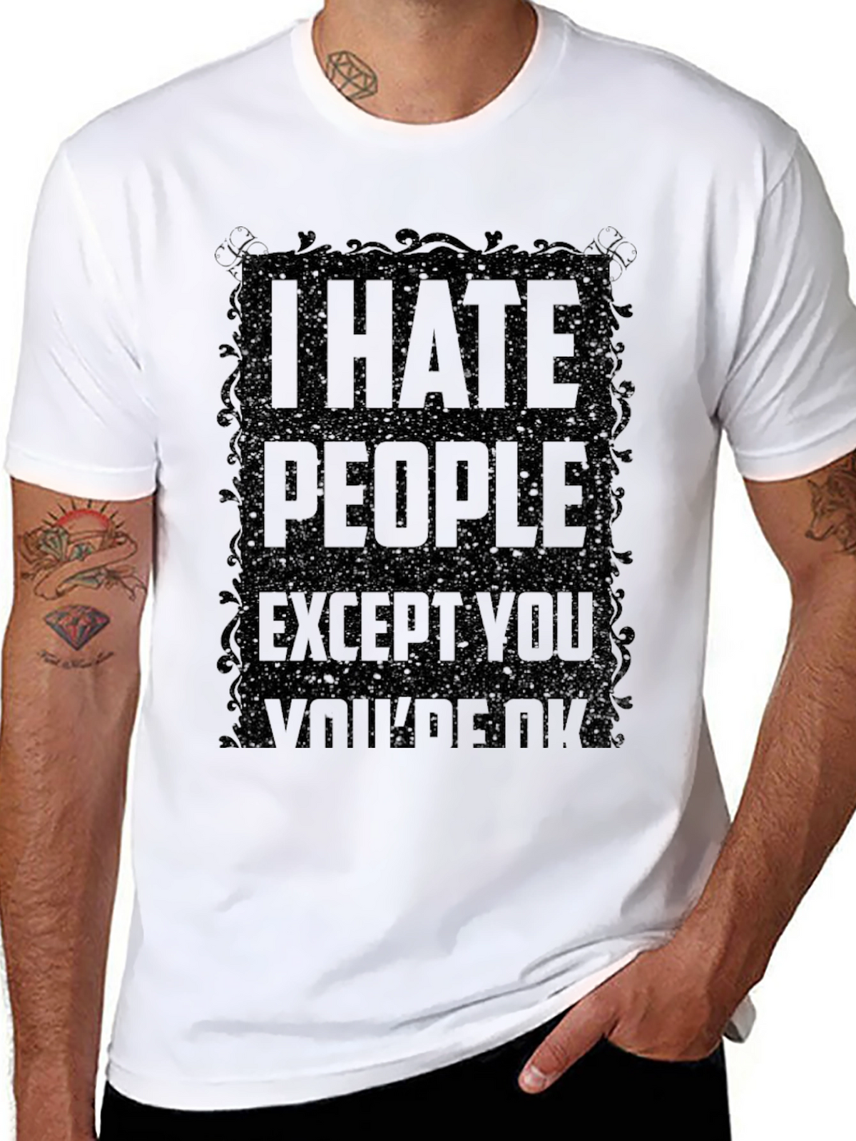 I Hate People T-Shirt - Sarcastic Humor Tee