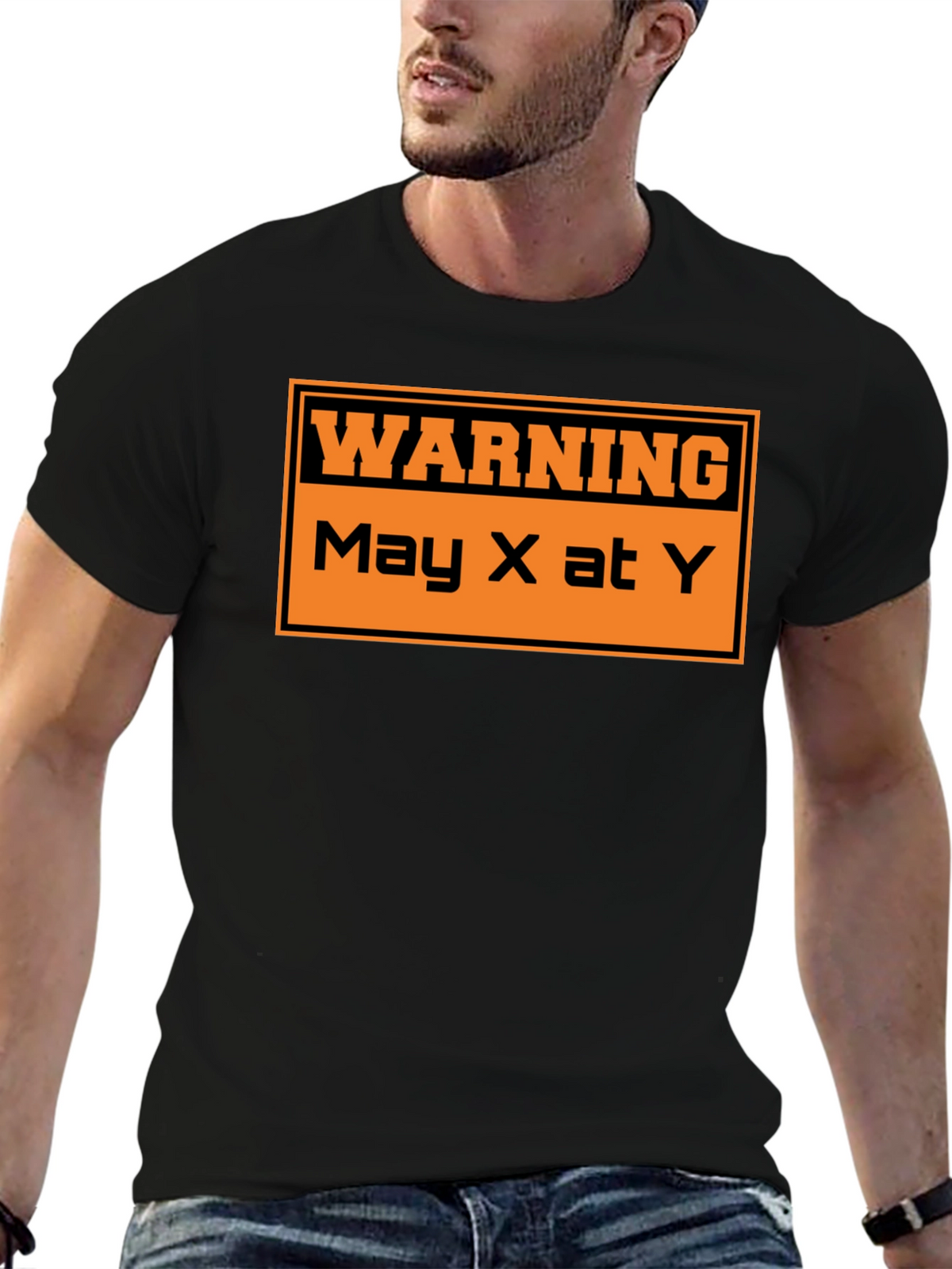 Warning May X At Y Graphic T-Shirt