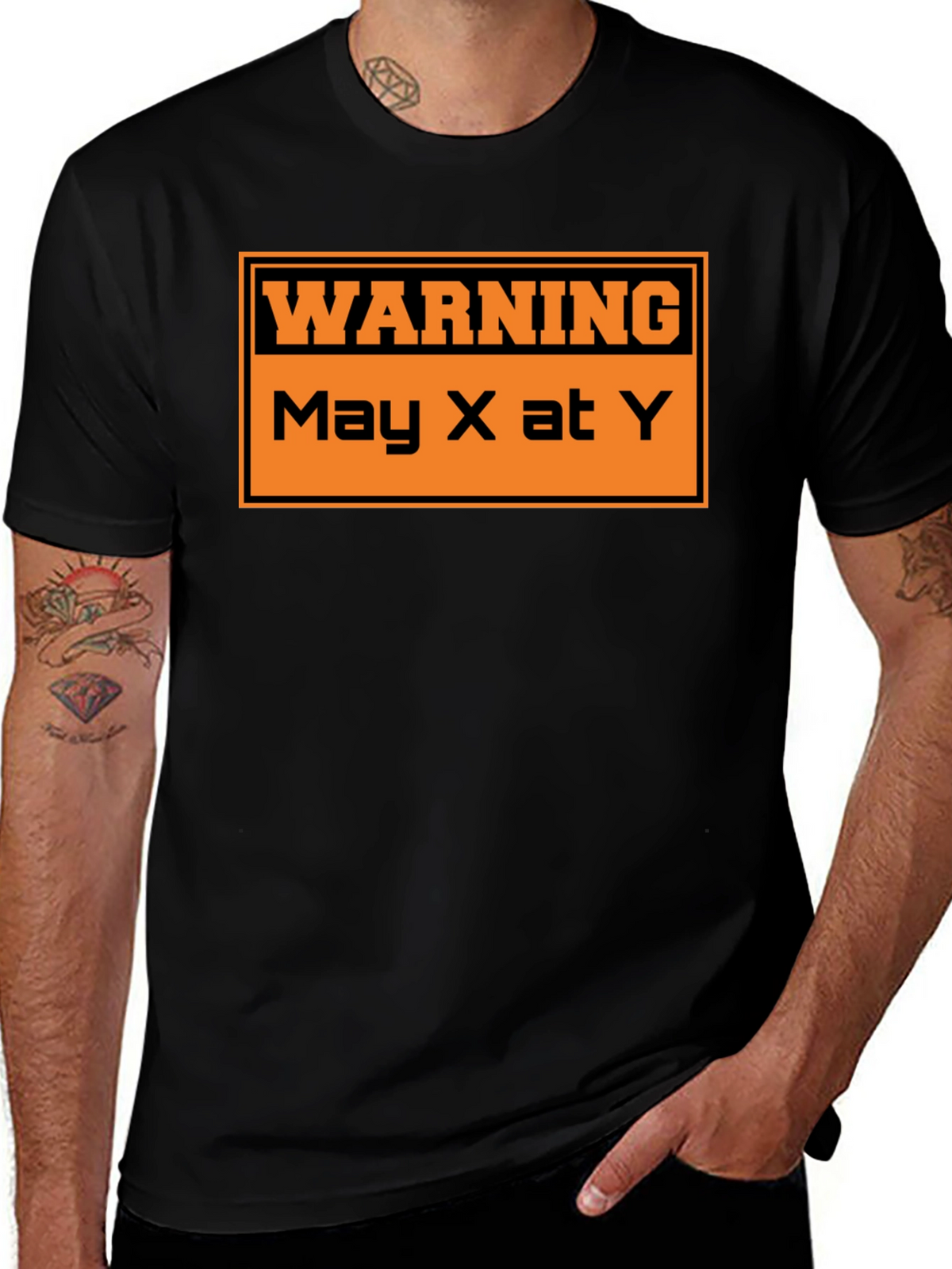 Warning May X At Y Graphic T-Shirt