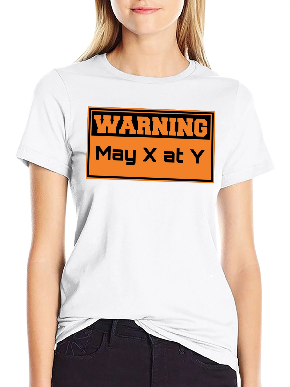 Warning May X At Y Graphic T-Shirt