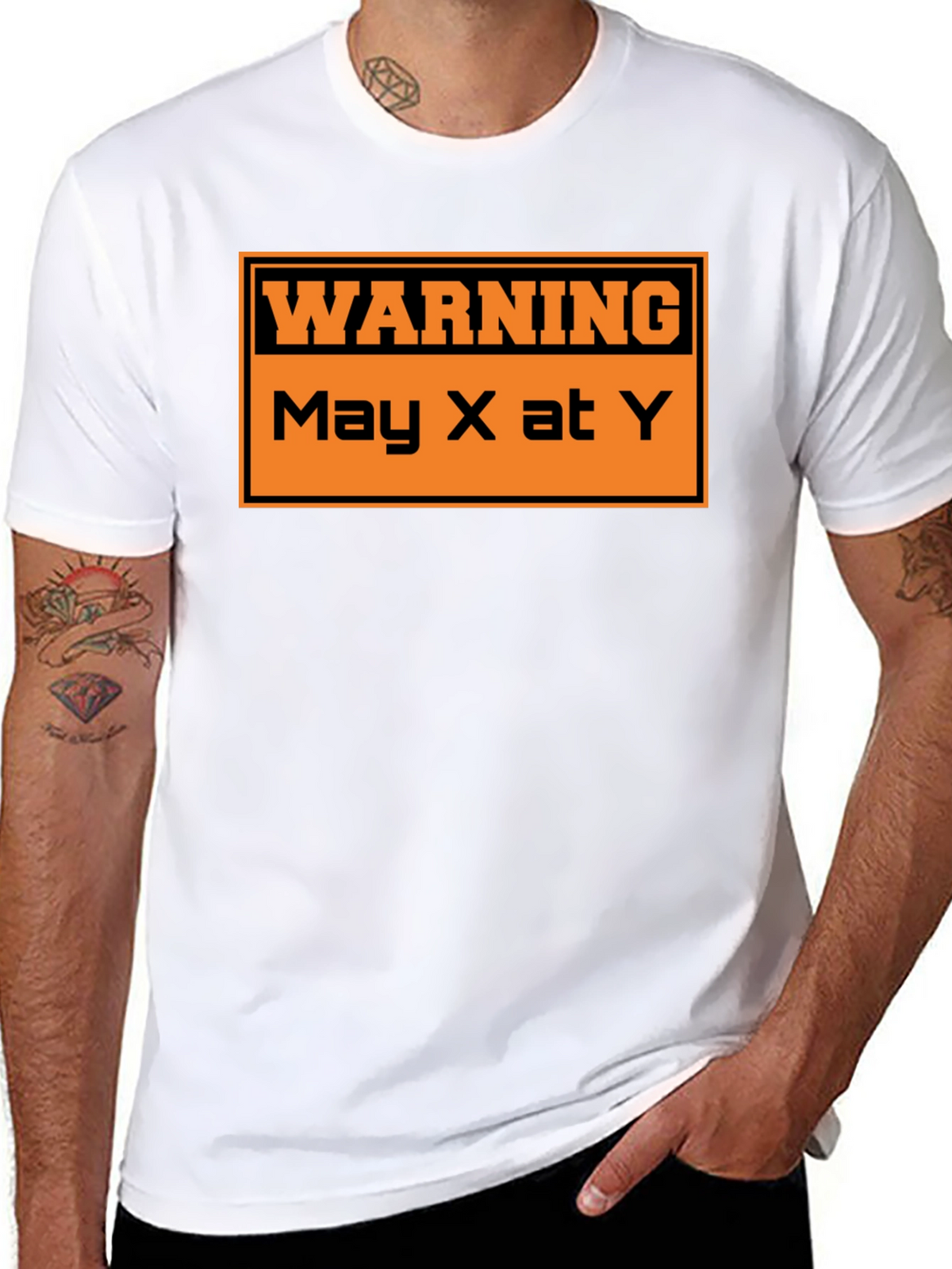Warning May X At Y Graphic T-Shirt
