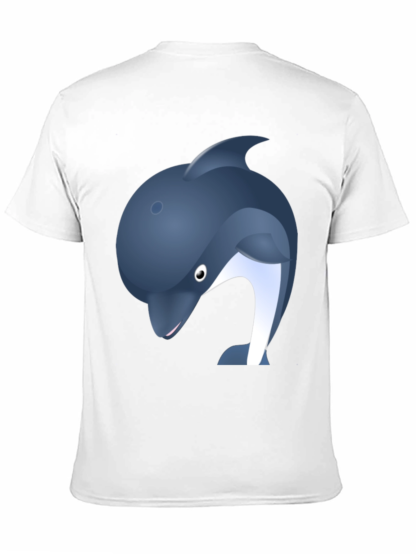 Dolphin Graphic Print Black Tee