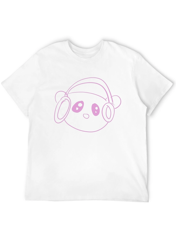Cool Panda Headphone Graphic T-Shirt
