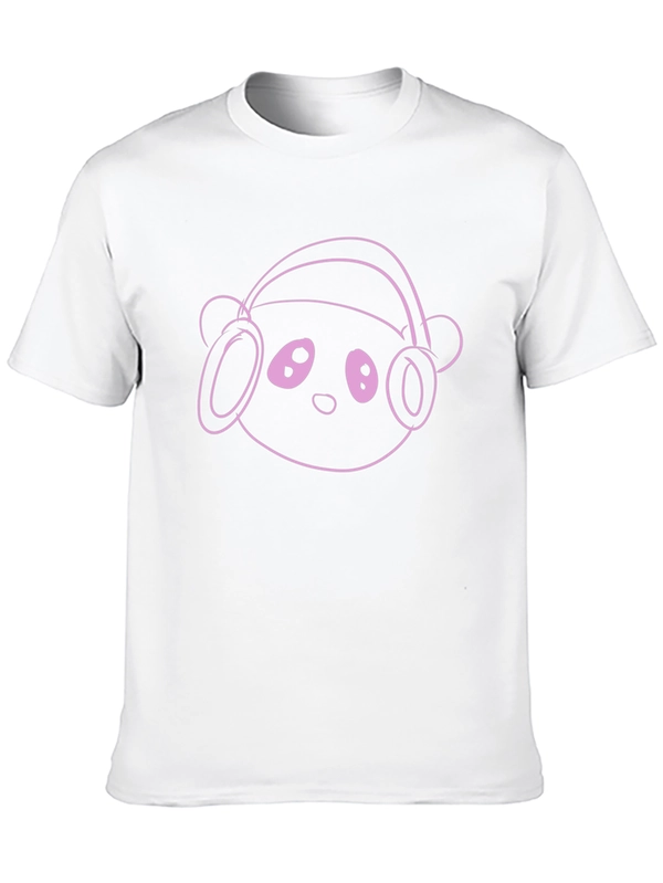 Cool Panda Headphone Graphic T-Shirt