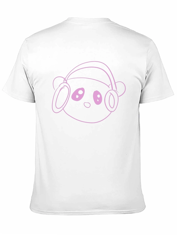 Cool Panda Headphone Graphic T-Shirt