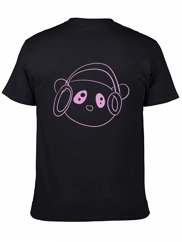 Cool Panda Headphone Graphic T-Shirt