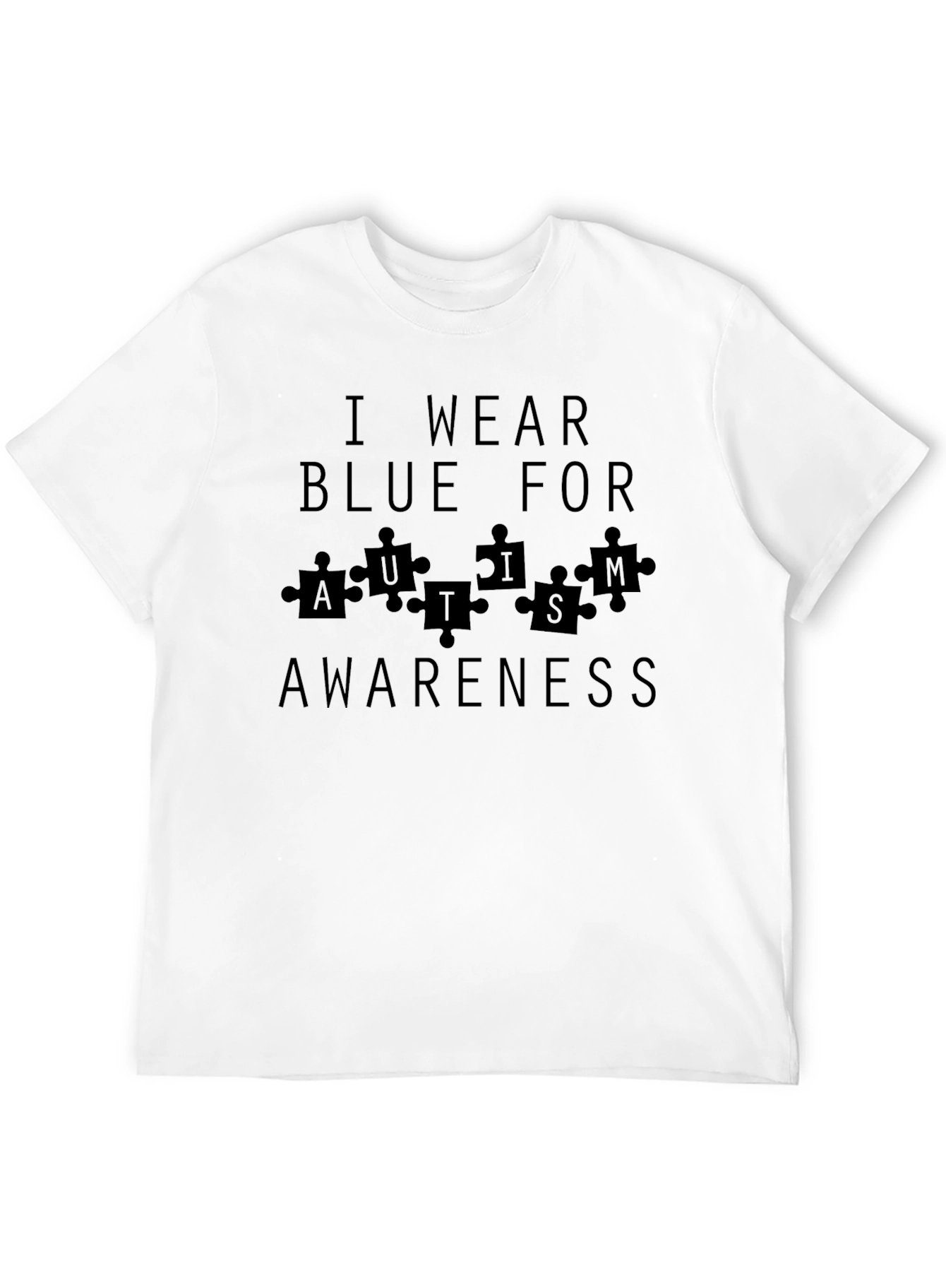 Autism Awareness T-Shirt - I Wear Blue