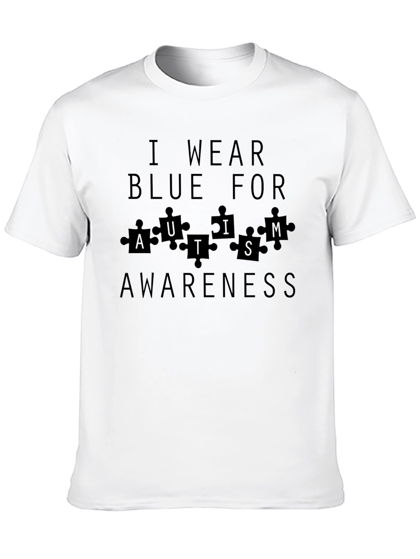 Autism Awareness T-Shirt - I Wear Blue