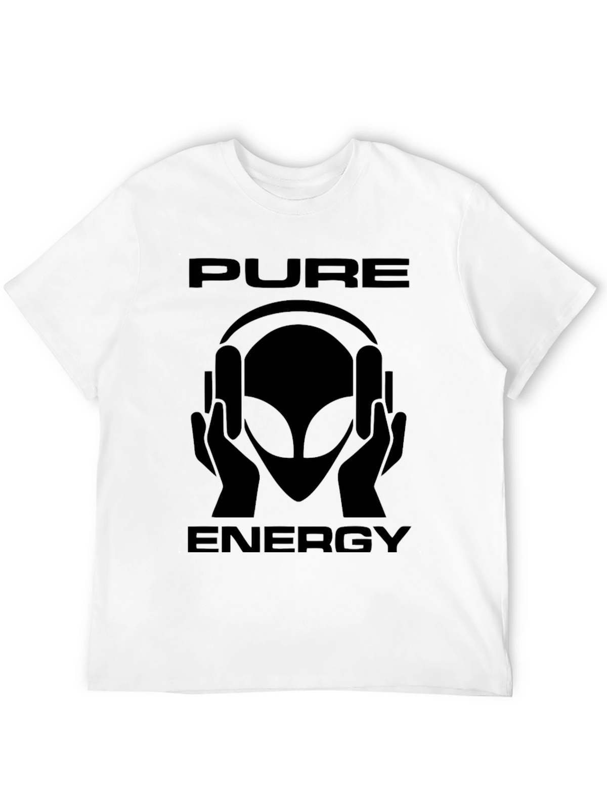 Pure Energy Alien Graphic T-Shirt - Black