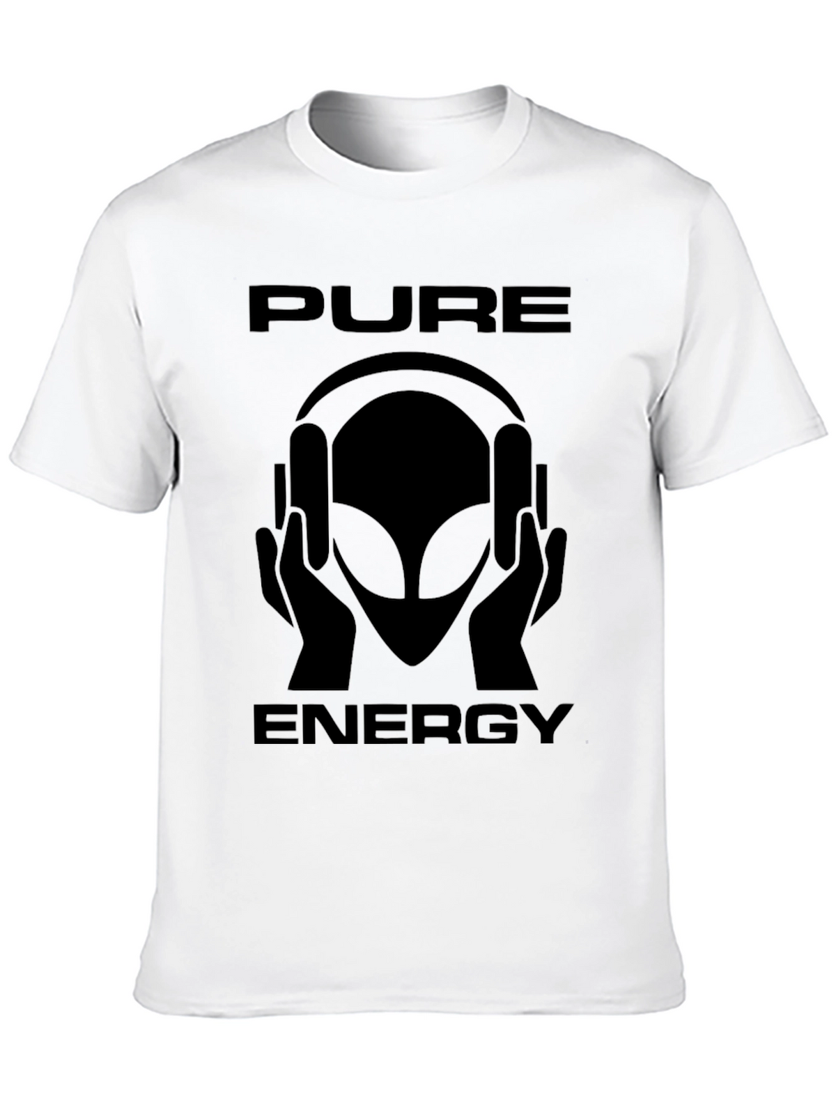 Pure Energy Alien Graphic T-Shirt - Black