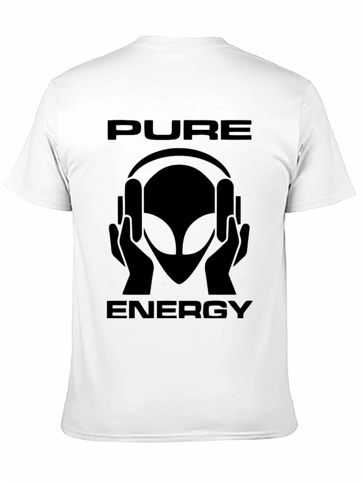Pure Energy Alien Graphic T-Shirt - Black
