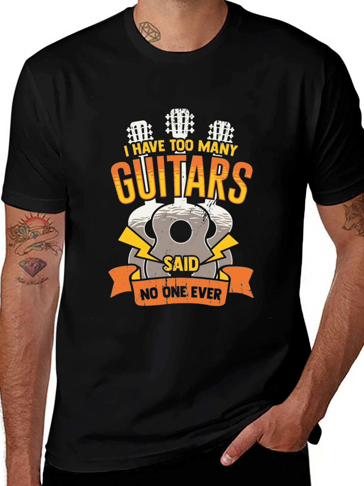 Guitar Lover Tee: I Have Too Many Guitars!
