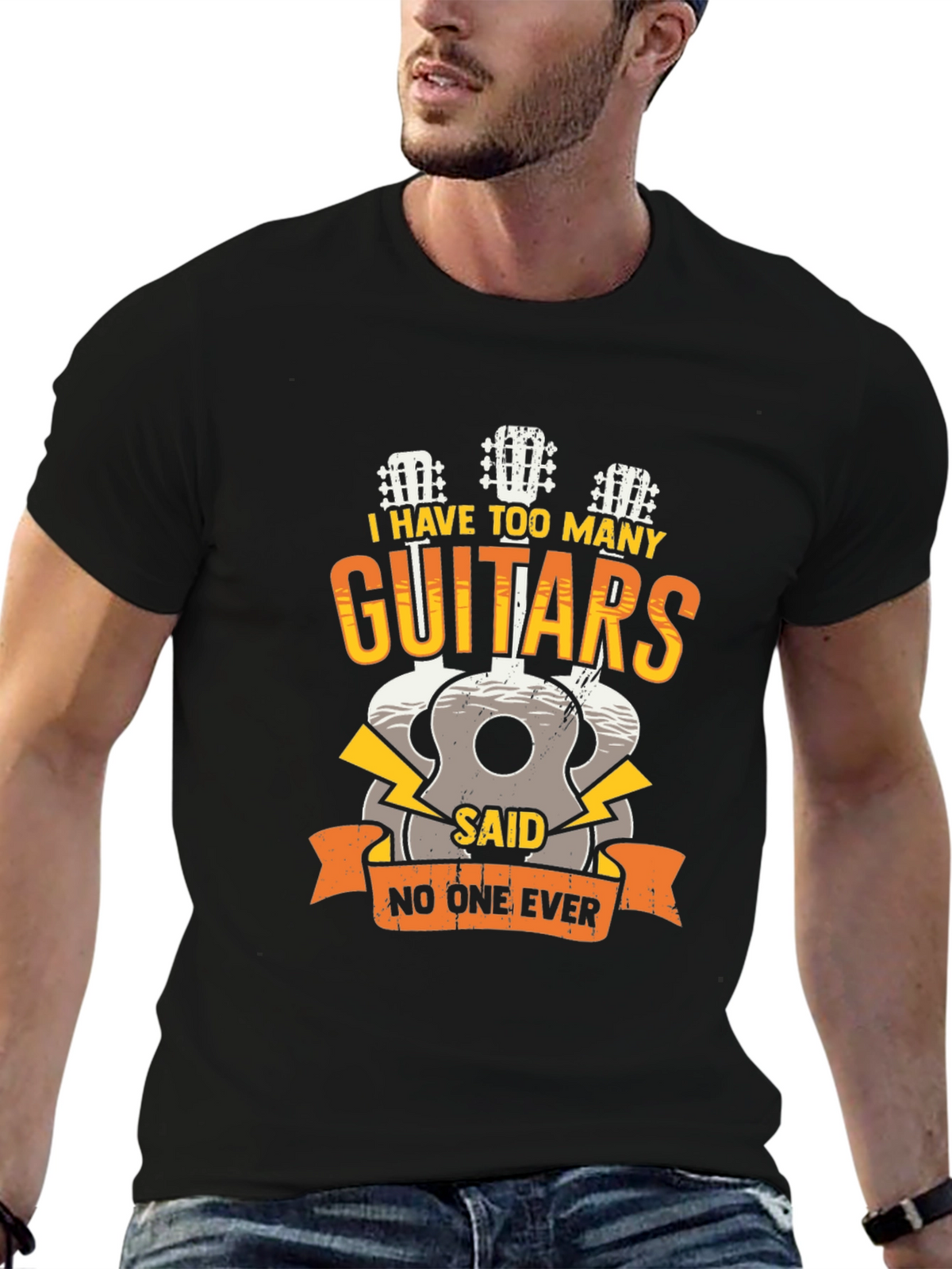 Guitar Lover Tee: I Have Too Many Guitars!