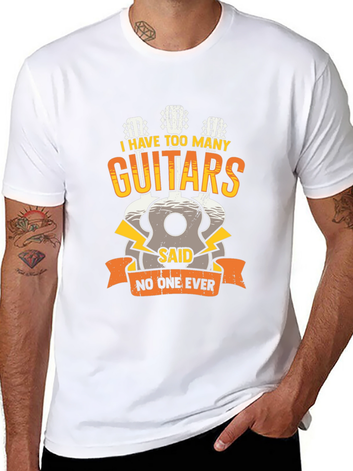 Guitar Lover Tee: I Have Too Many Guitars!