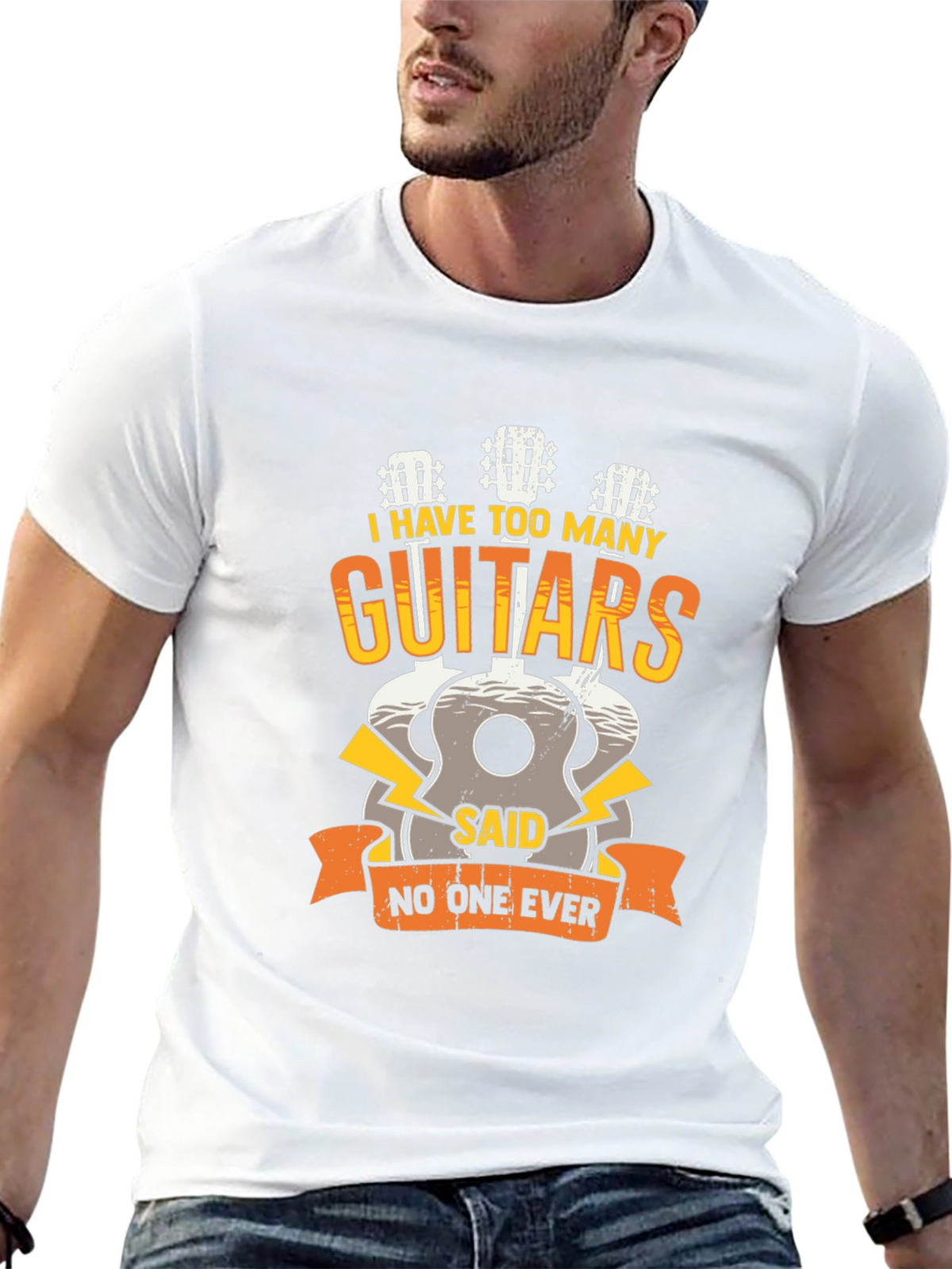 Guitar Lover Tee: I Have Too Many Guitars!
