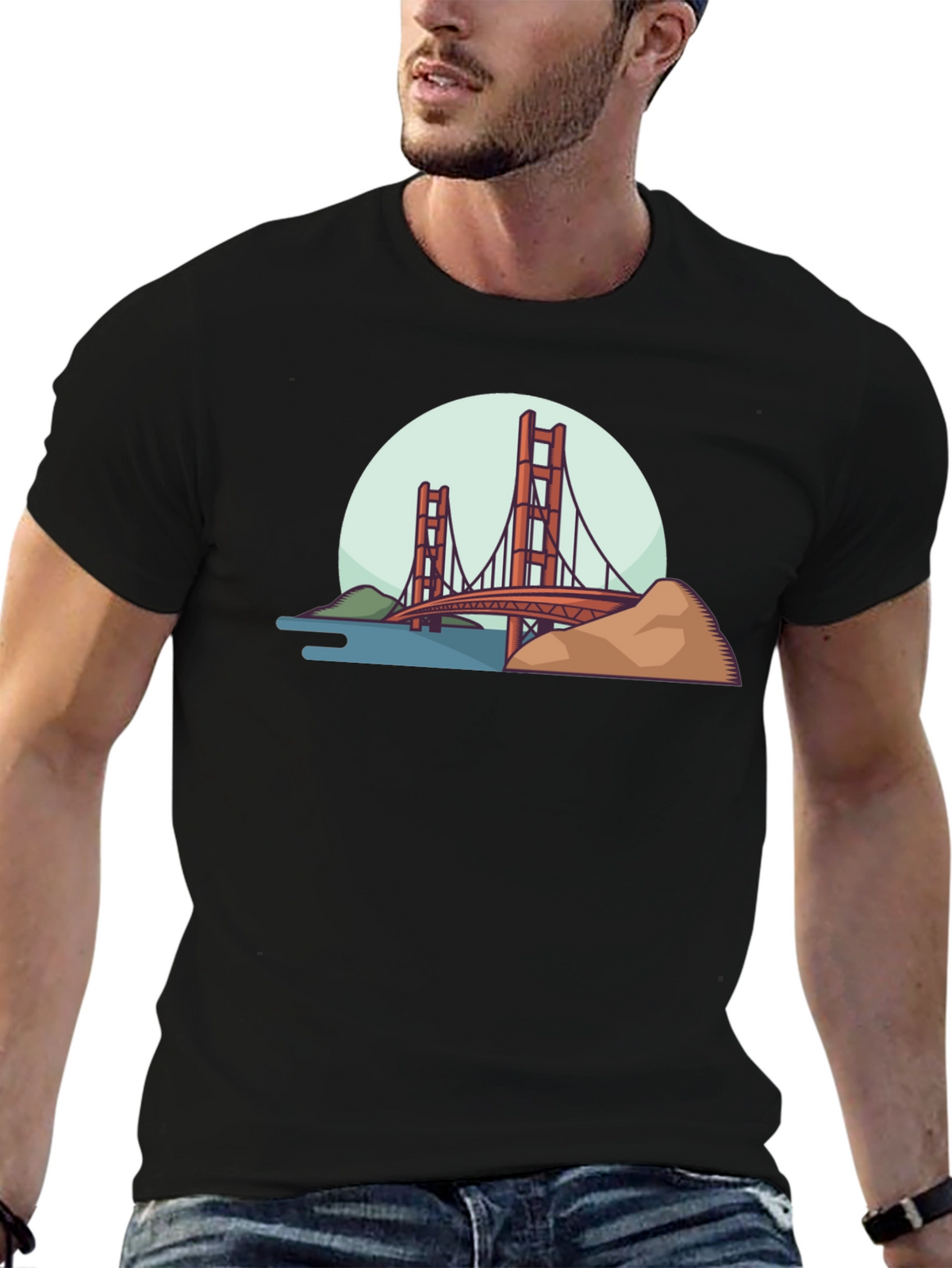 Golden Gate Bridge Graphic T-Shirt