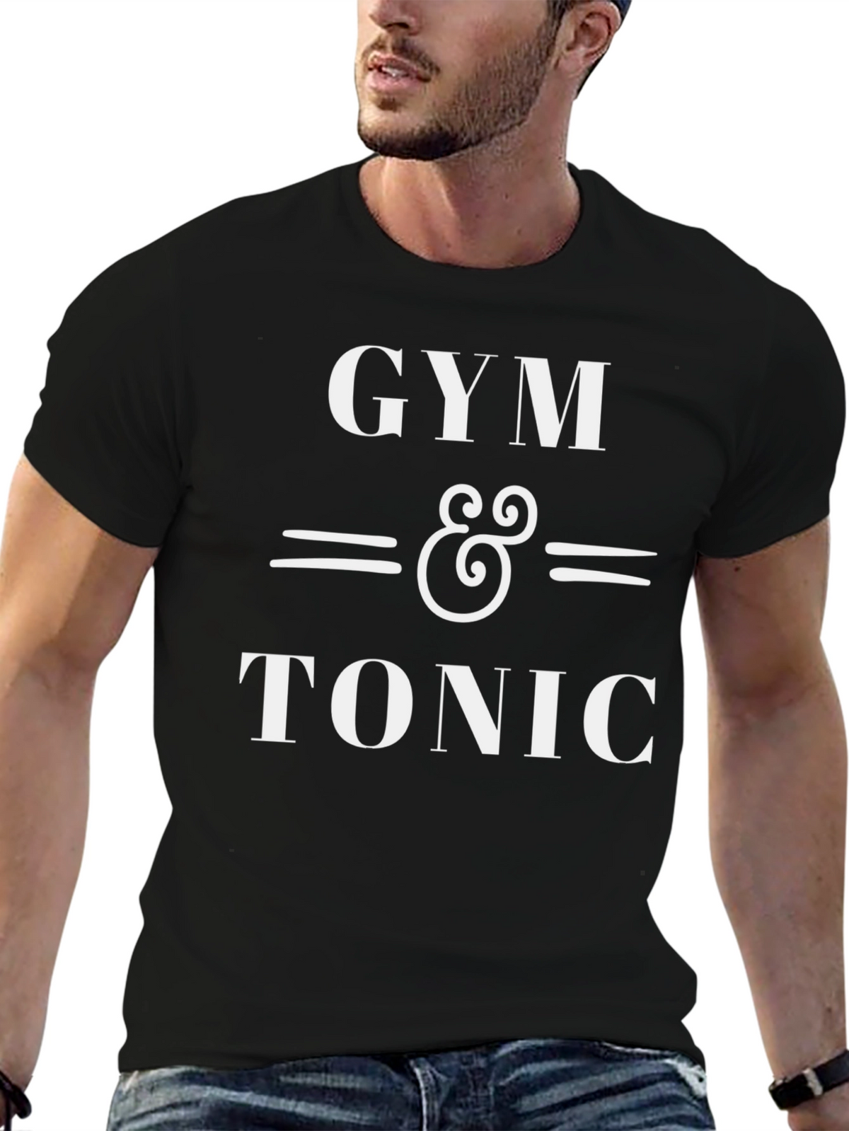 Gym & Tonic Graphic T-Shirt - Black