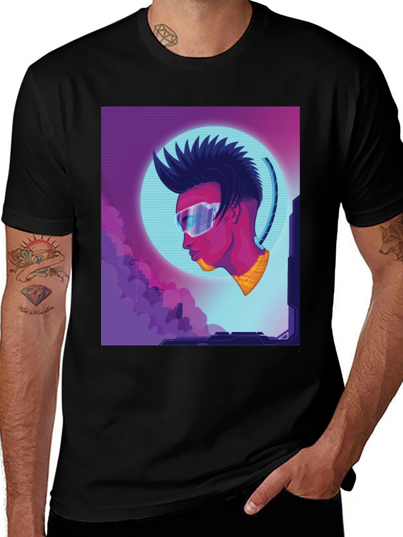 Cyberpunk T-Shirt - Futuristic Style