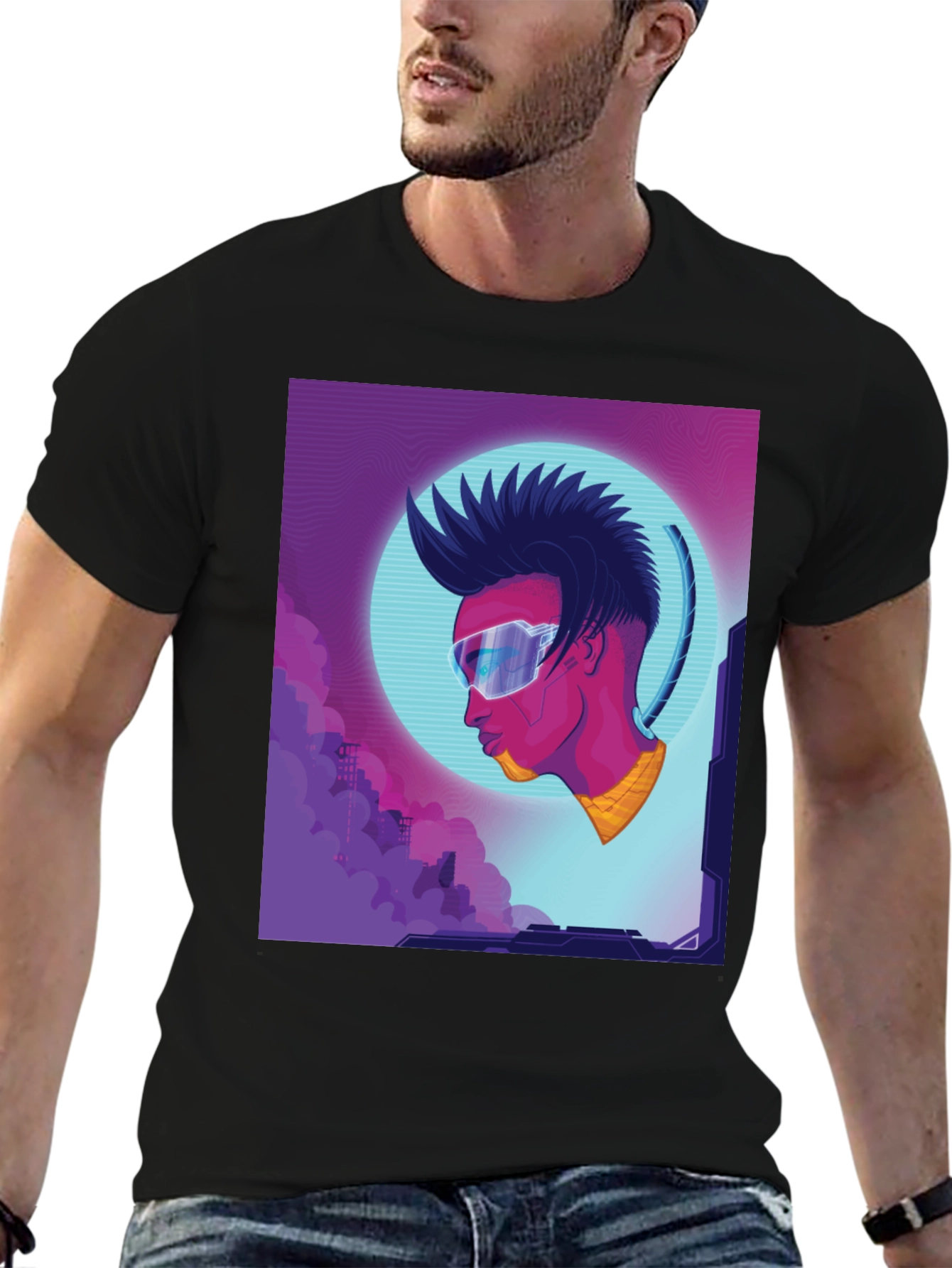 Cyberpunk T-Shirt - Futuristic Style