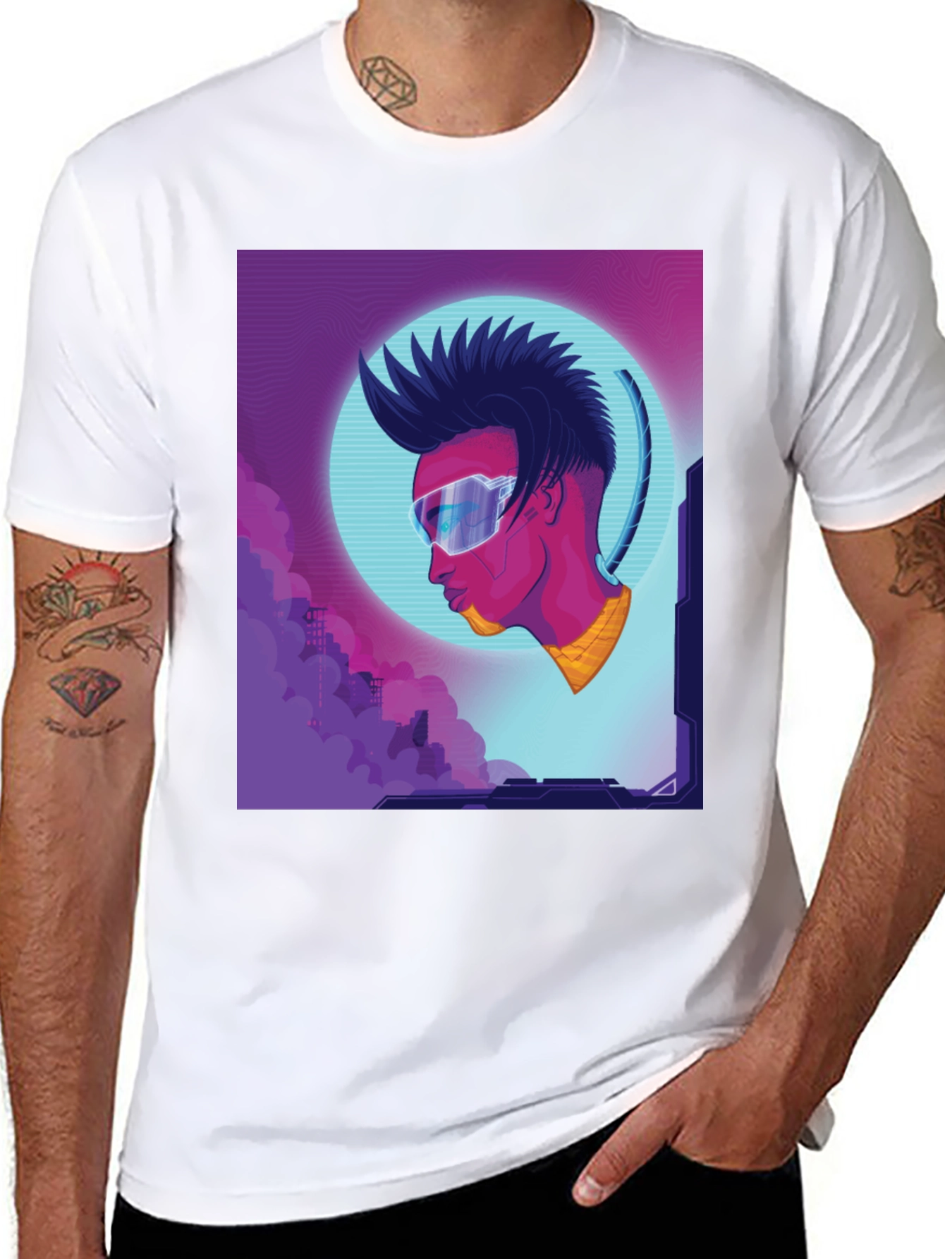 Cyberpunk T-Shirt - Futuristic Style