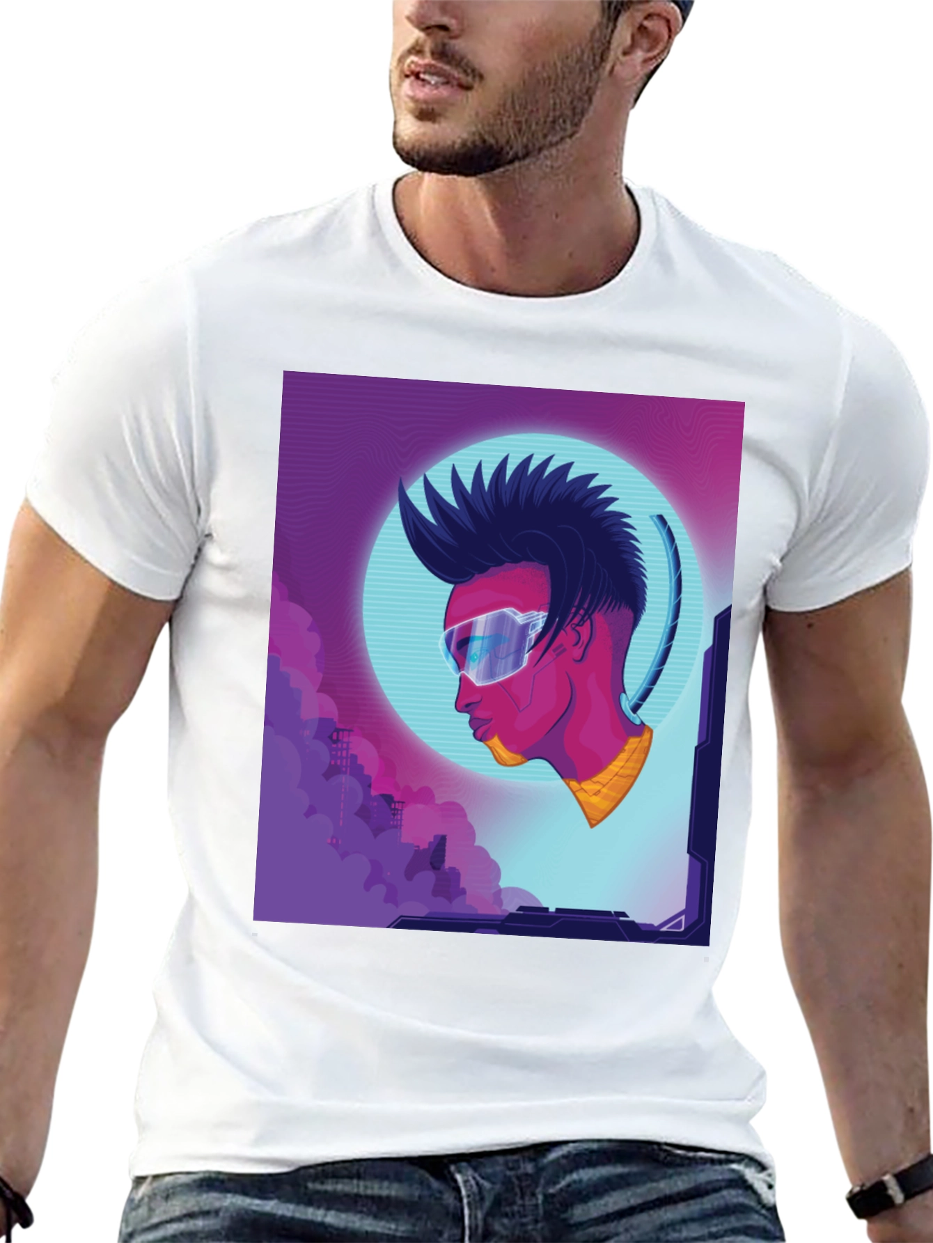 Cyberpunk T-Shirt - Futuristic Style