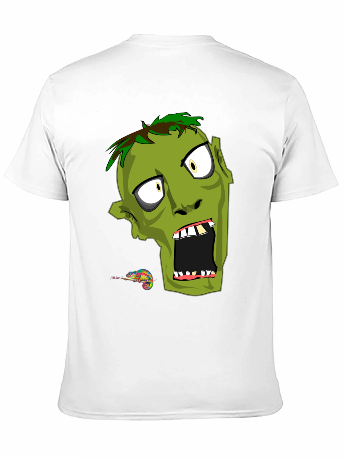 Zombie Graphic Print T-Shirt - Mens Black Tee